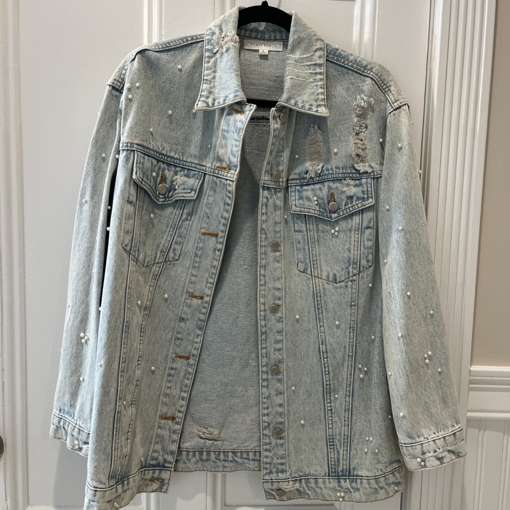 Oversized jean jacket